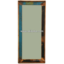 Recyle miroir en bois cadre